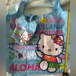 Hello Kitty Hawaiian packable 2pc shopping/beach Bag Set - NWT